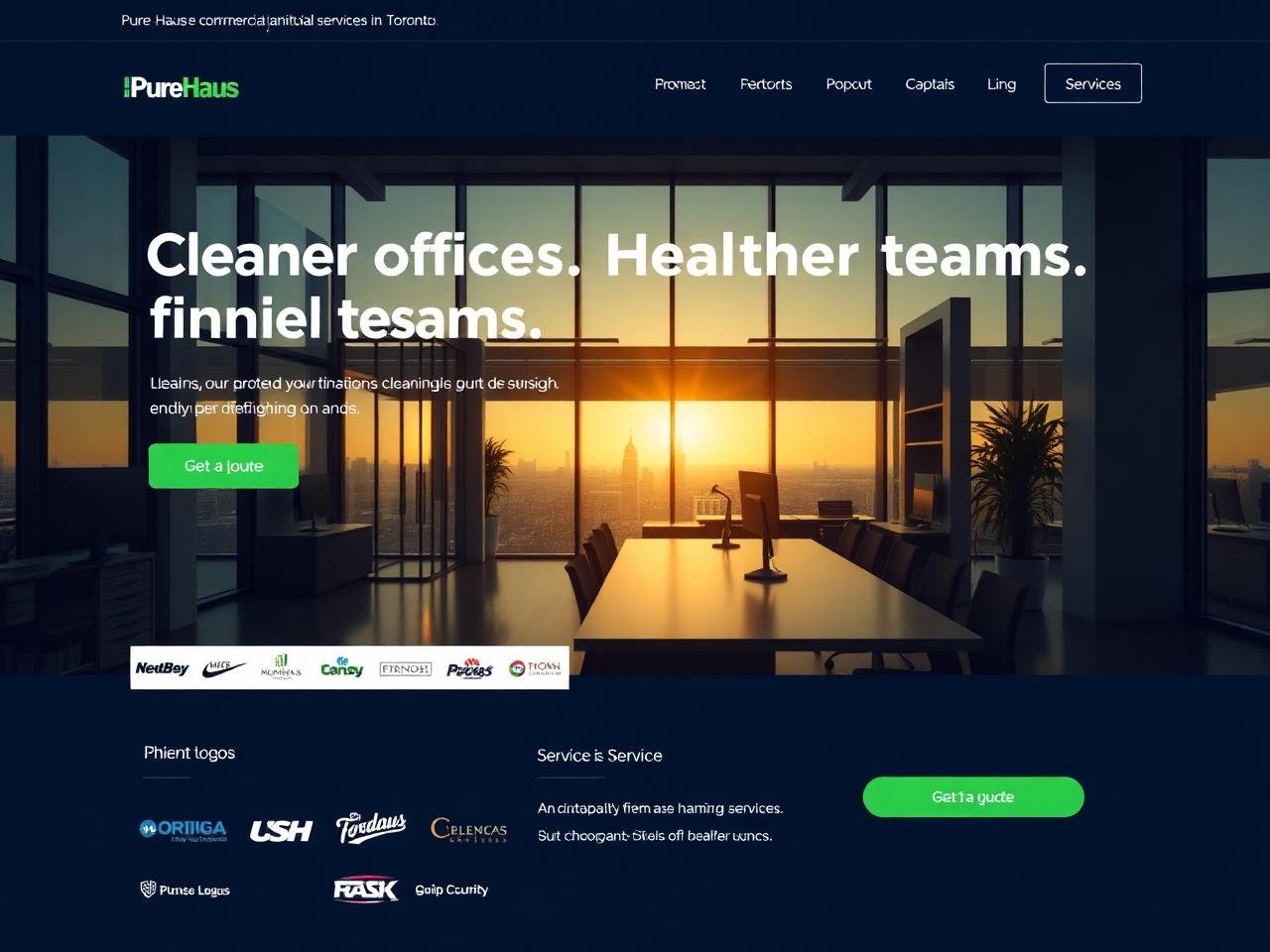 PureHaus — website mockup designed by Layus Techy