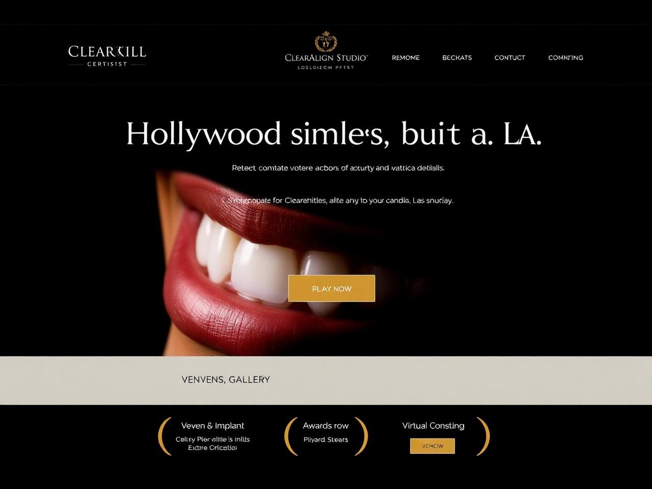 ClearAlign Studio — website mockup designed by Layus Techy